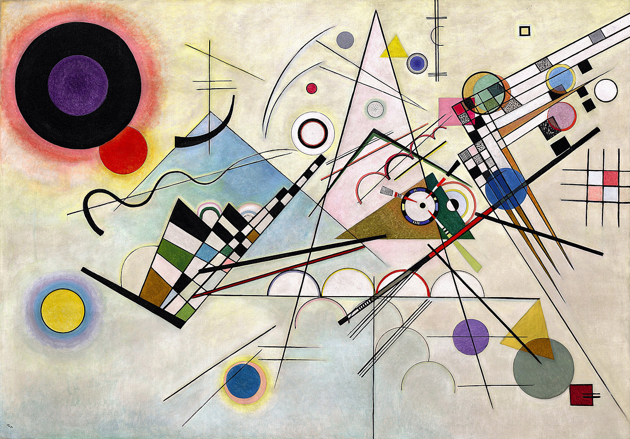 Bold, lively, and bursting with energy! [Composition VIII by Wassily Kandinsky]